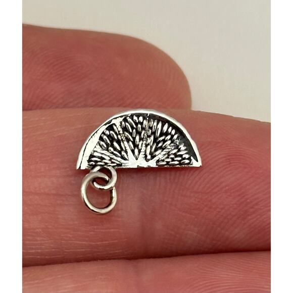 Sterling Silver Orange Slice Charm - Picture 3 of 9